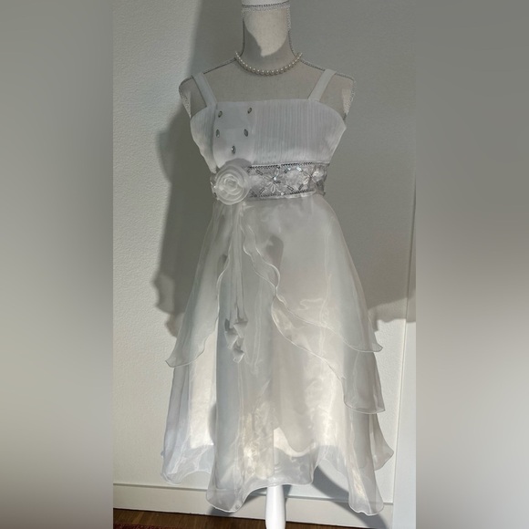 NWT Girls Dress - White Dress with Matching Bolero